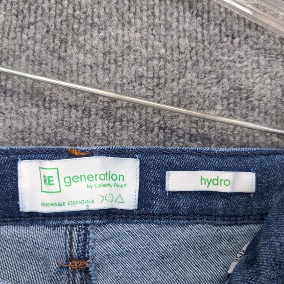 Regeneration by Celebrity Pink Women's Jeans Blue 3/26 Distressed Skinny Denim - Picture 9 of 12